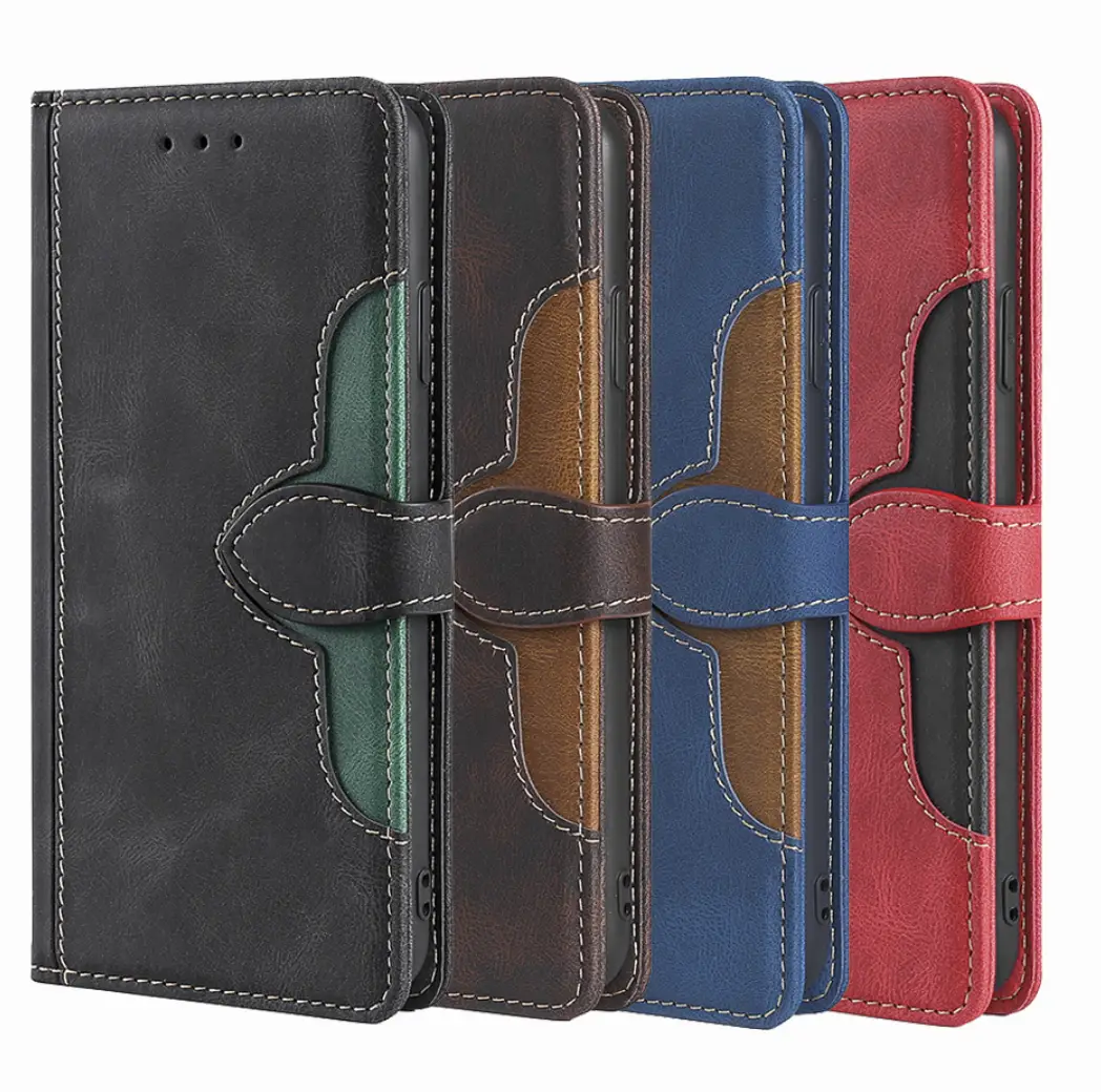 OohTeX Soft PU TPU Silicone Magnetic Cards Leather Wallet Mobile Covers(PCM)