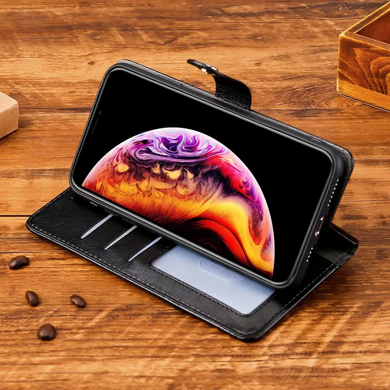 OohTeX Fashion Soft PU TPU Silicone Multifunctional Zipped Wallet Case Leather Phone Cover(PLL) - Image 11