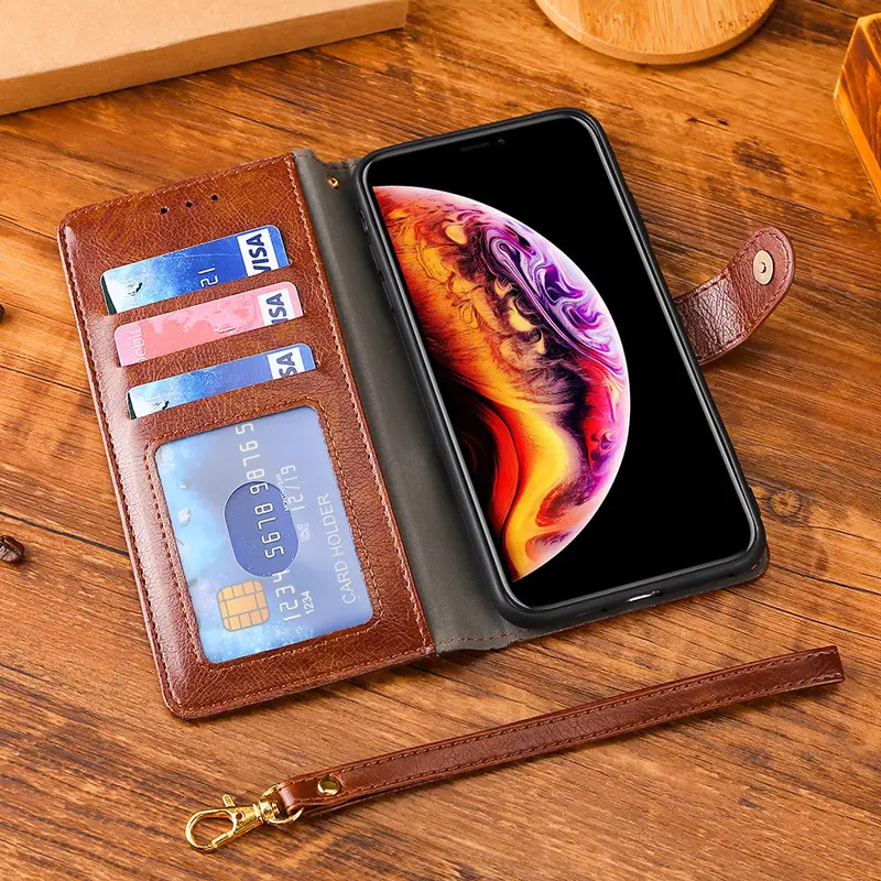 OohTeX Fashion Soft PU TPU Silicone Multifunctional Zipped Wallet Case Leather Phone Cover(PLL) - Image 5