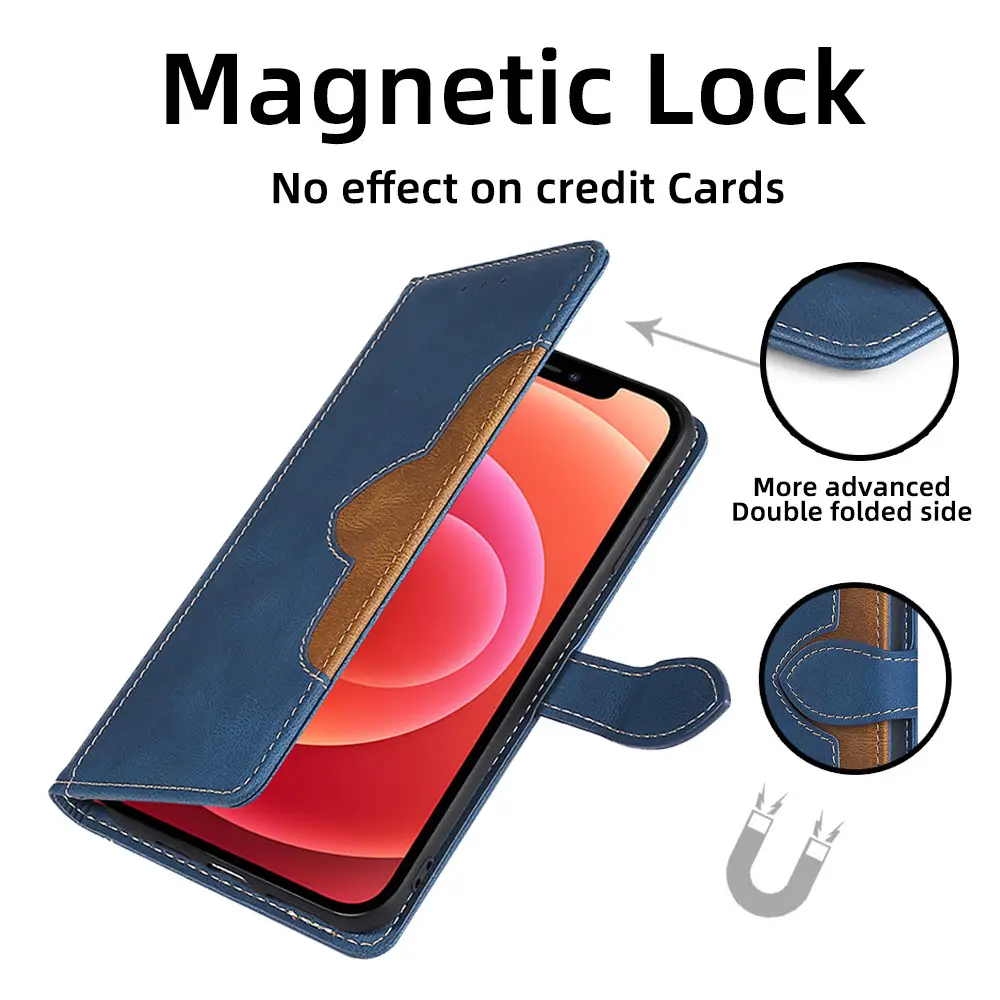 OohTeX Soft PU TPU Silicone Magnetic Cards Leather Wallet Mobile Covers(PCM) - Image 5