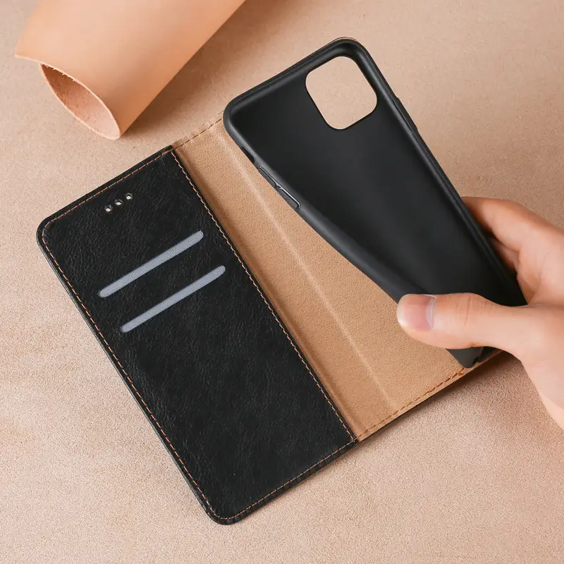 OohTeX Vintage Soft PU TPU Silicone Magnetic Cards Leather Wallet Mobile Covers(PCS) - Image 6