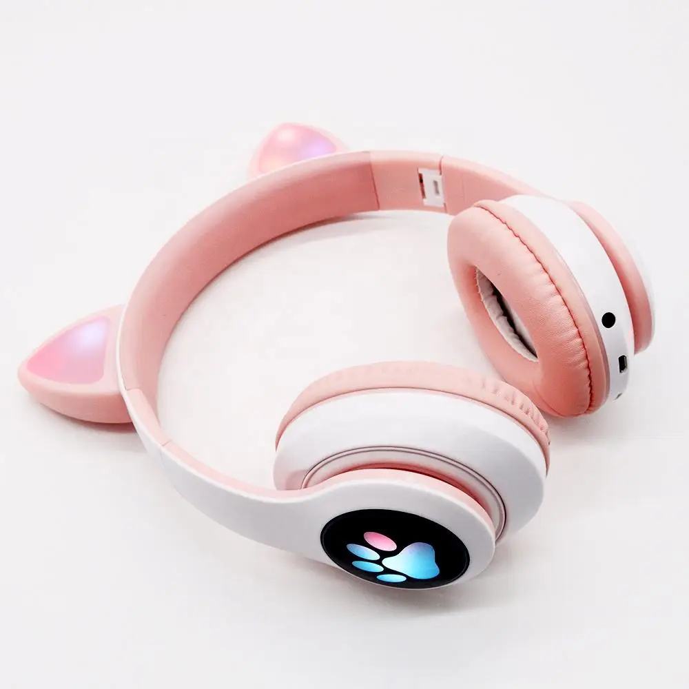 Wireless Cat Ear Bluetooth 5.0 Headset Microphone Handfree Earphone Headphone With LED Light - Image 15