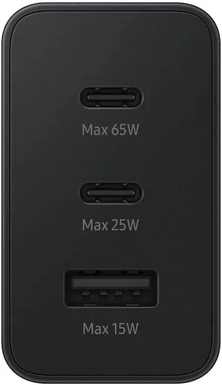 Samsung 65W Trio Power Adapter Super Fast Charging Wall Charger US/EU/UK plug - Image 5