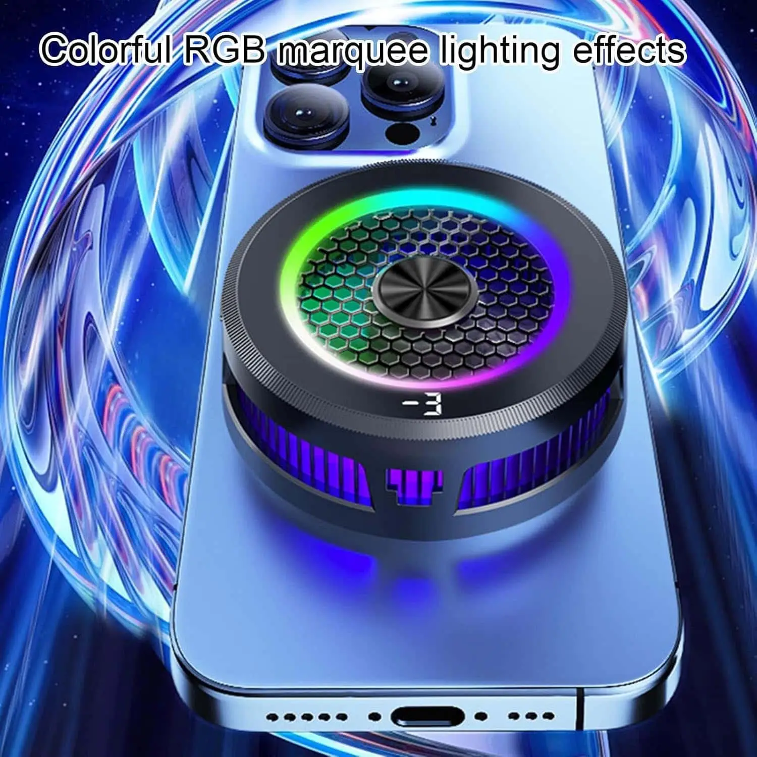 GZ20 Magnetic Phone Radiator with RGB Lights and Semiconductor Cooling - Image 2