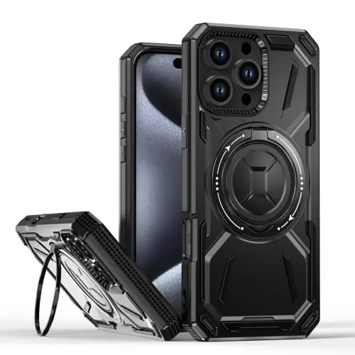 Armor II Series MagSafe Magnetic Stand Phone Case for iPhone 16 & 15 - Image 3
