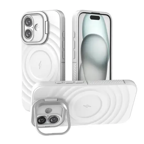 iPhone 16/15 Series MagSafe Wave Stand Case