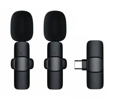 1 or 2pcs Wireless Collar Microphone for cellphone ,iPad,Plug-Play 2.4G Ultra-Low Delay Built-in Noise Reduction Chip 4H Working Time for Video Recording Interview Podcast Vlog YouTube - Image 4