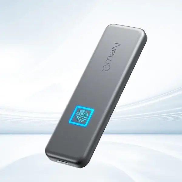 NewQ Fingerprint Encrypted SSD – Secure Your Data with a Single Touch!