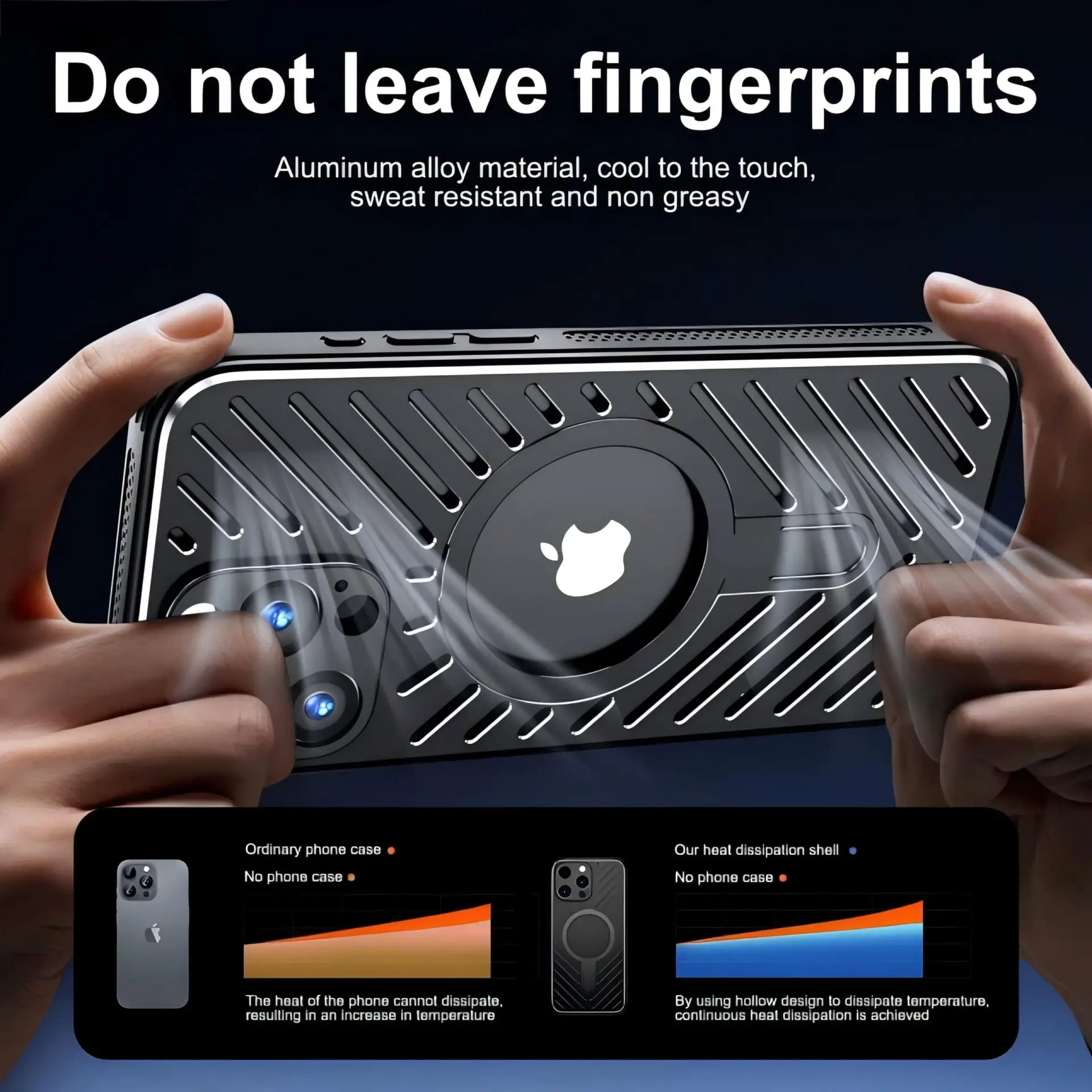 Ultimate Heat Dissipation Magnetic Shockproof Case for iPhone 16 Pro Max | Summer Edition 2024