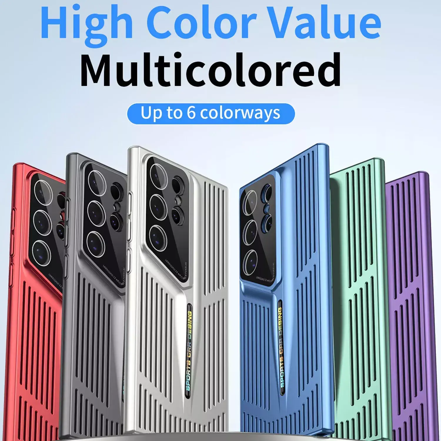 Blade Cooling Electroplated Protective Case for Samsung – Breathable Ice Feeling Cover