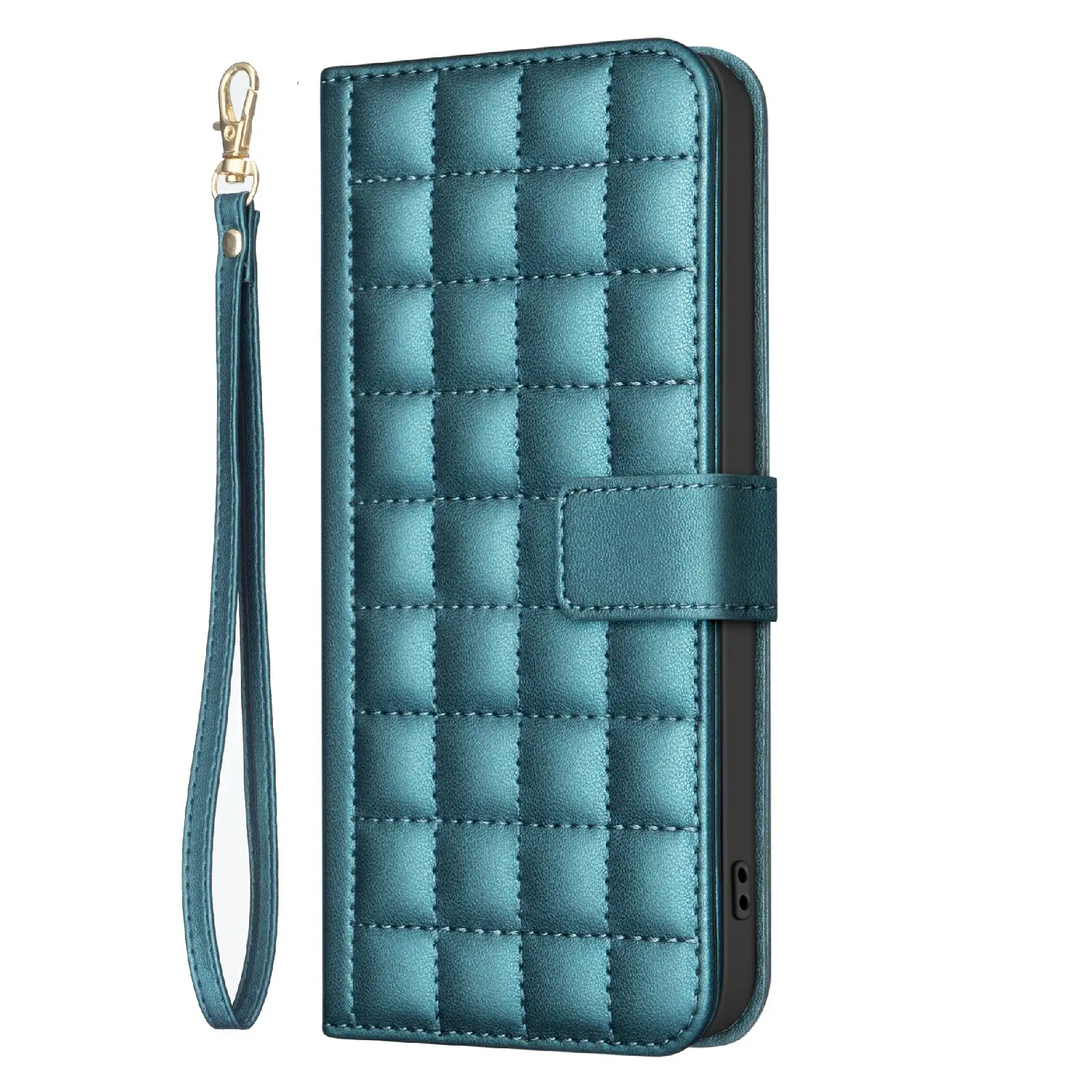 Elegant Wallet Case with Wrist Strap for iPhone & Samsung - Premium Protection & Style