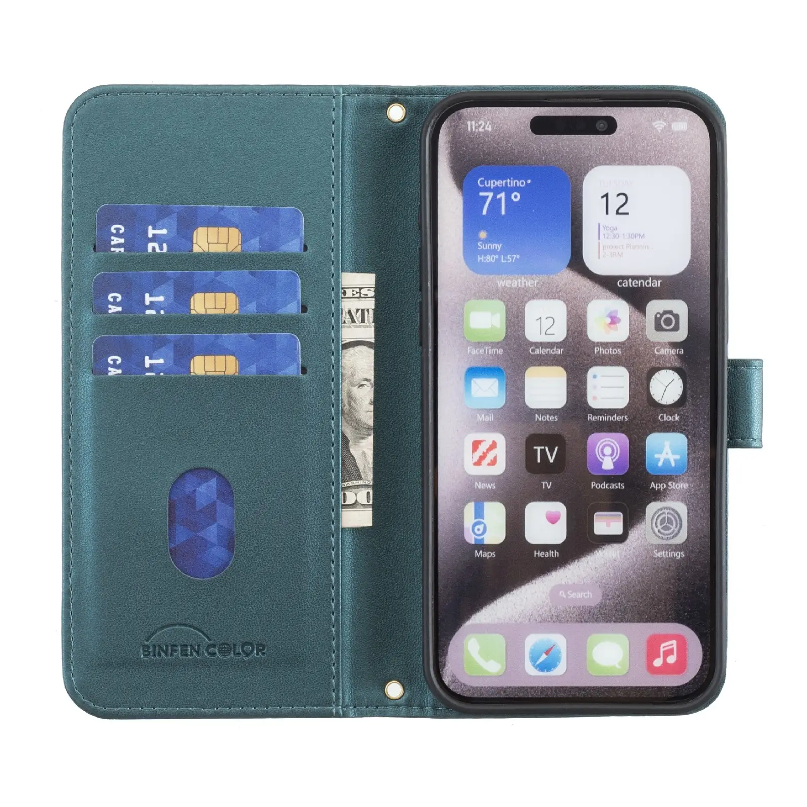 Elegant Wallet Case with Wrist Strap for iPhone & Samsung - Premium Protection & Style
