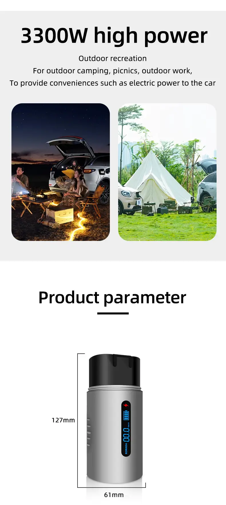 Universal Electric Vehicle Outdoor Power Converter Plug - High Power 3.3KW Portable Solution for EVs - Image 11