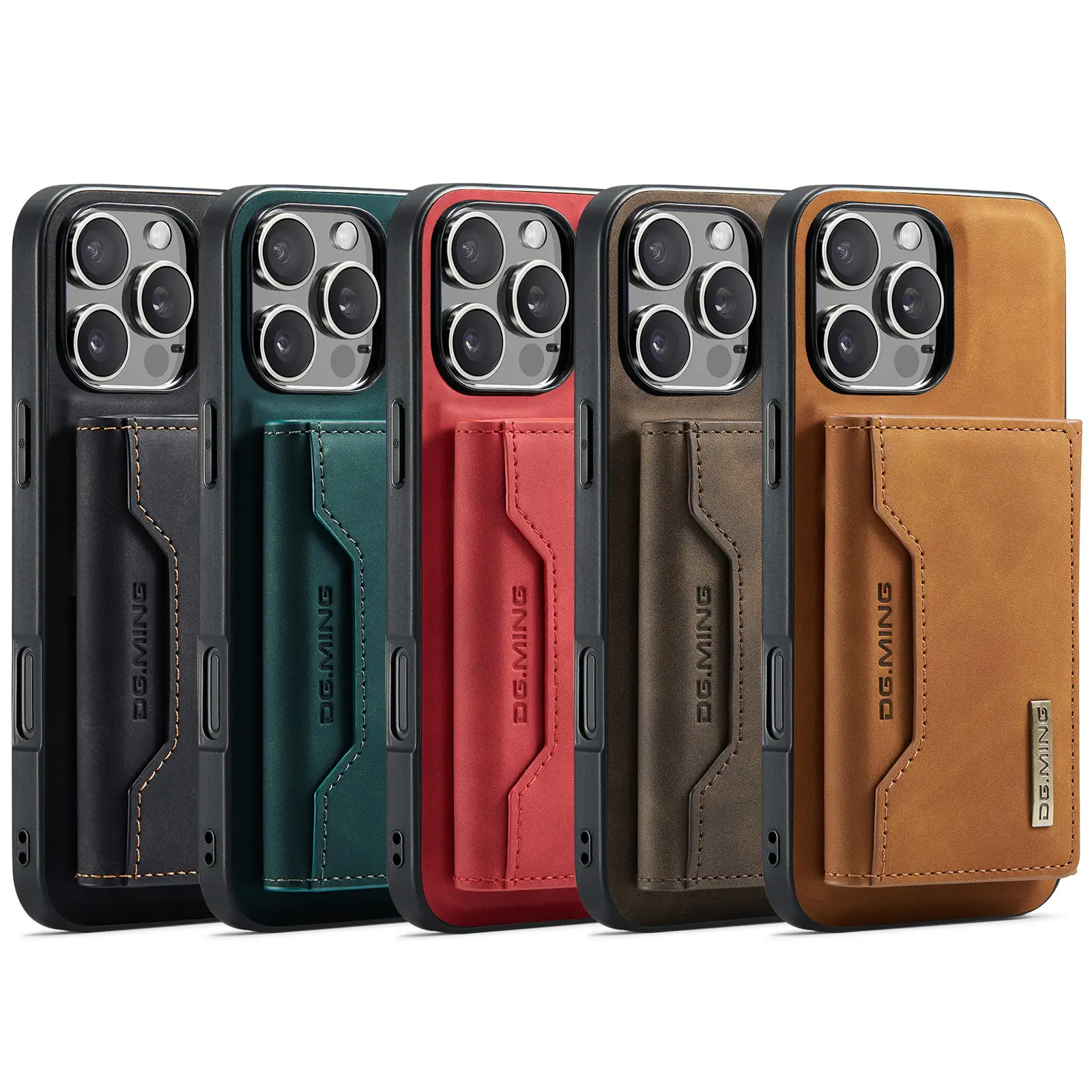 Elegant Magnetic Cardholder Wallet Case for iPhone & Samsung – Premium 2-in-1 Design with Secure Magnetic Closure - Image 3