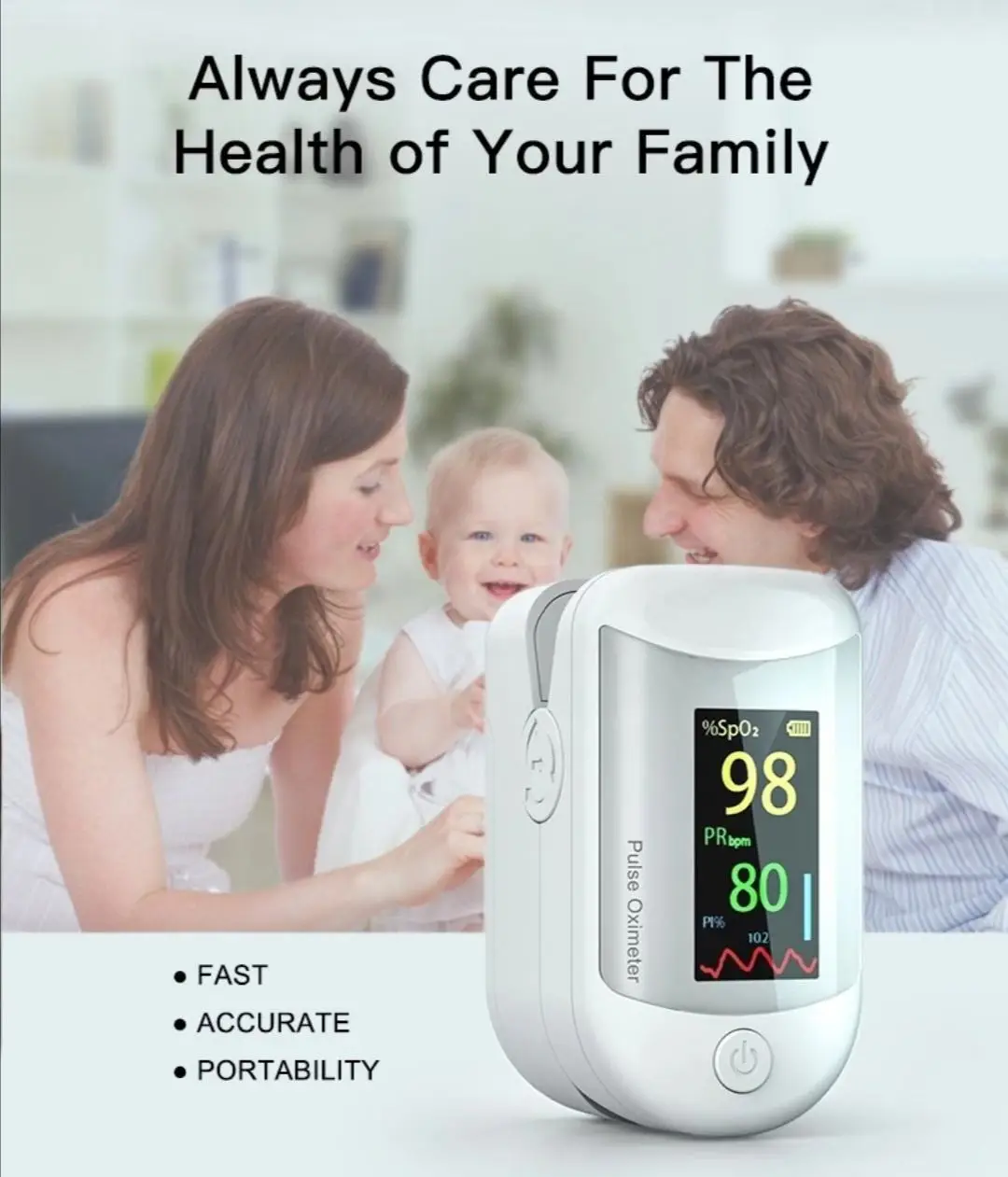 Ultimate Precision Fingertip Pulse Oximeter - Reliable & Accurate Oxygen Monitor