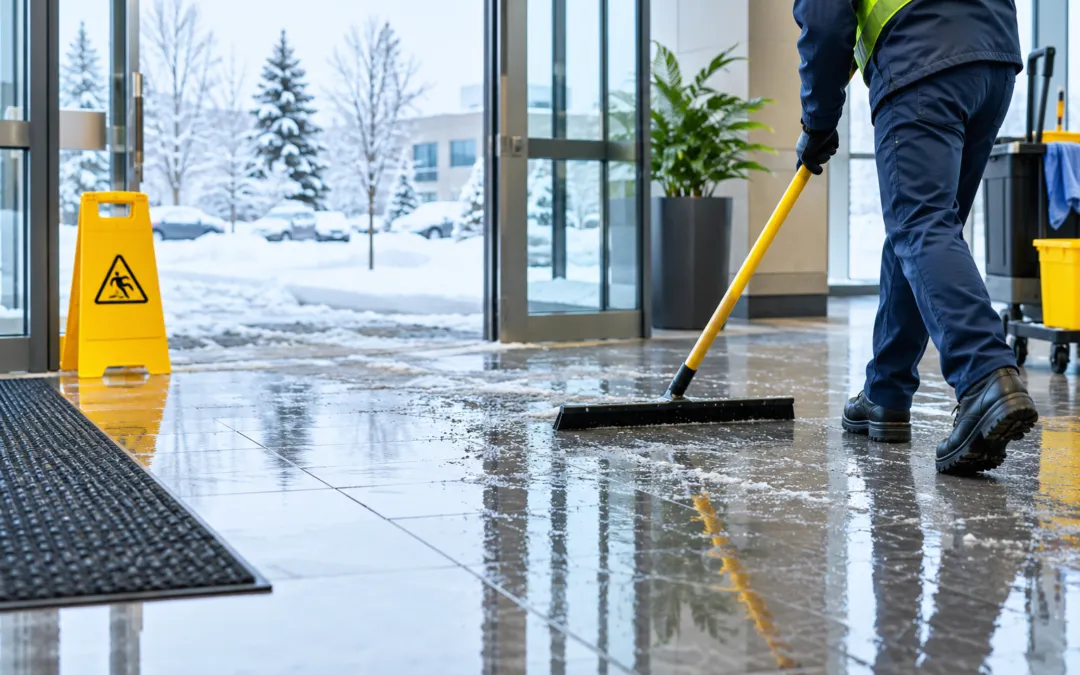 Winter Floor Care for Commercial Buildings in Northern Colorado: How to Protect Floors From Ice Melt and Slush