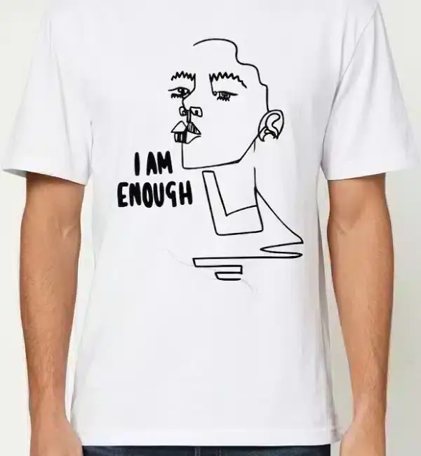 I'm Enough Slogan T-Shirt