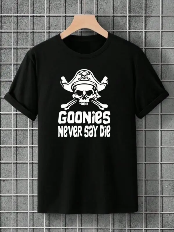 "Never Say Die" Slogan T-Shirt
