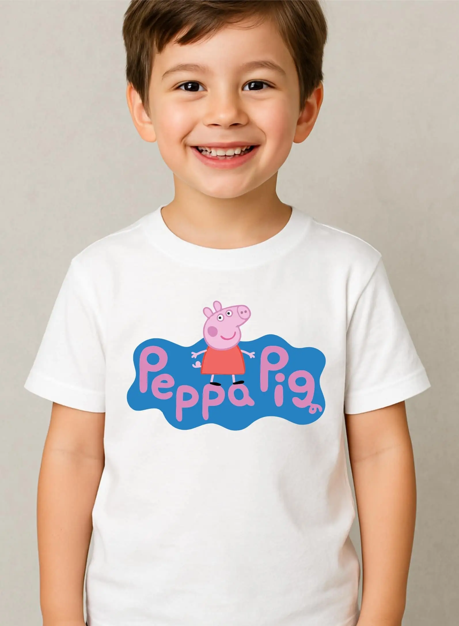 Funny Pig Cartoon Kids Shirt