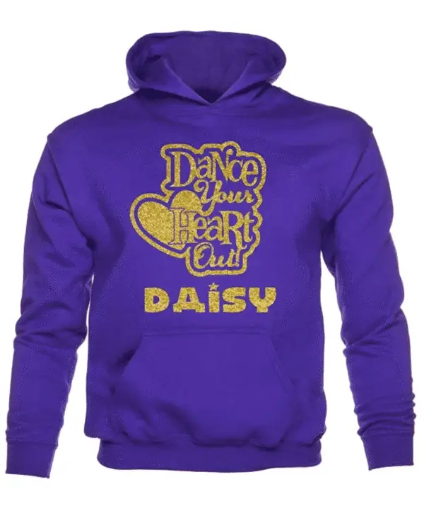 Daisy Dance Heart Hoodies For Girls