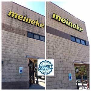 Image: Before & After Commercial Property Power Washing Services by Priority Exterior Cleaning