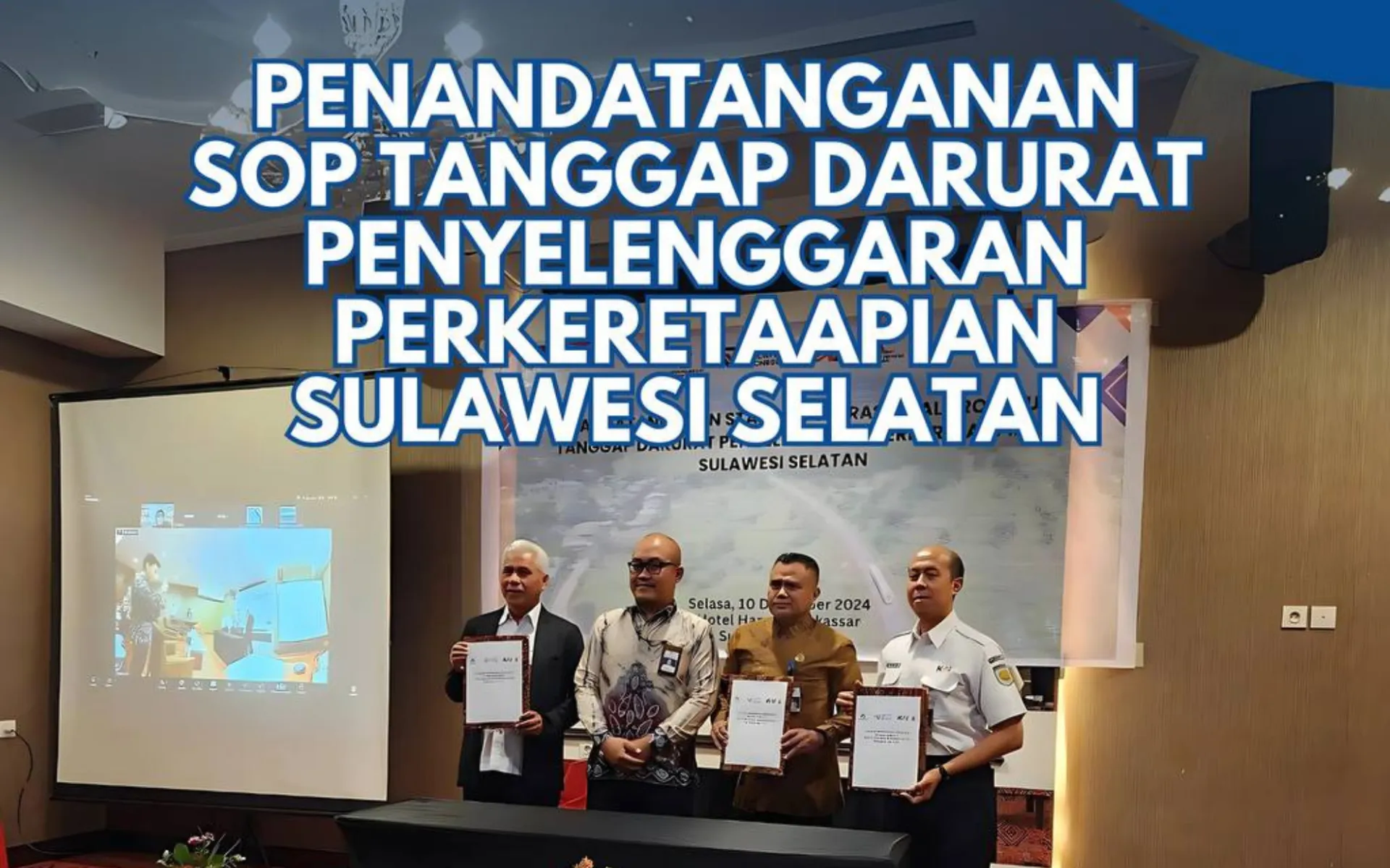 Penandatanganan SOP Tanggap Darurat