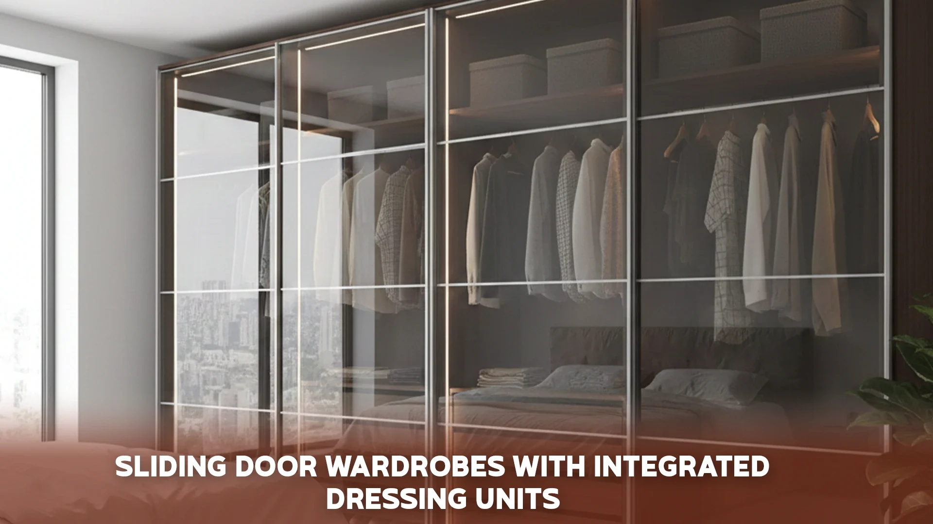 Sliding Door Wardrobes with Integrated Dressing Units