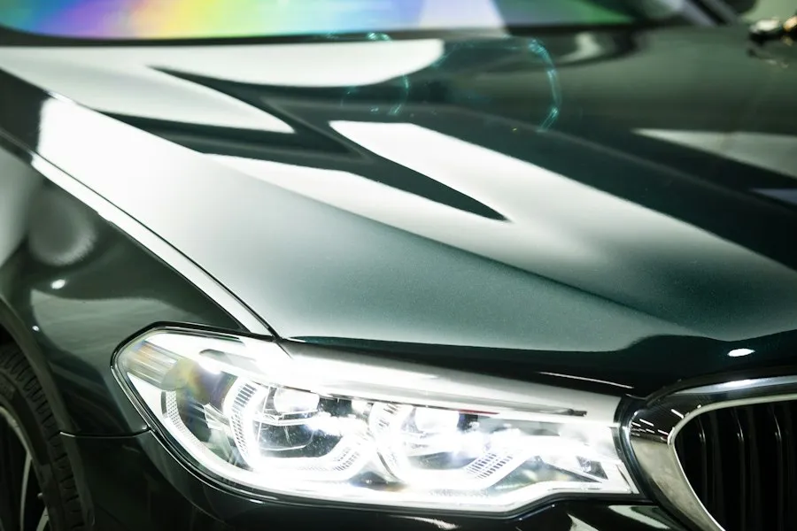 Photo luxury car paint correction polishing