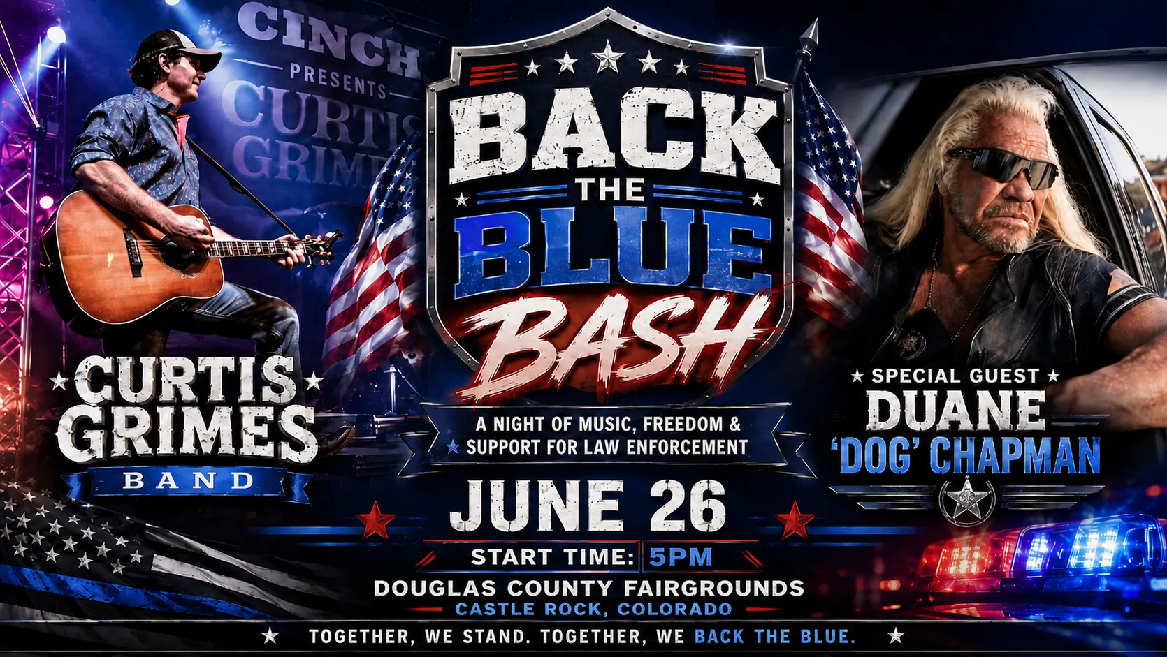 Back the Blue Bash - Friday June 26, 5pm START
