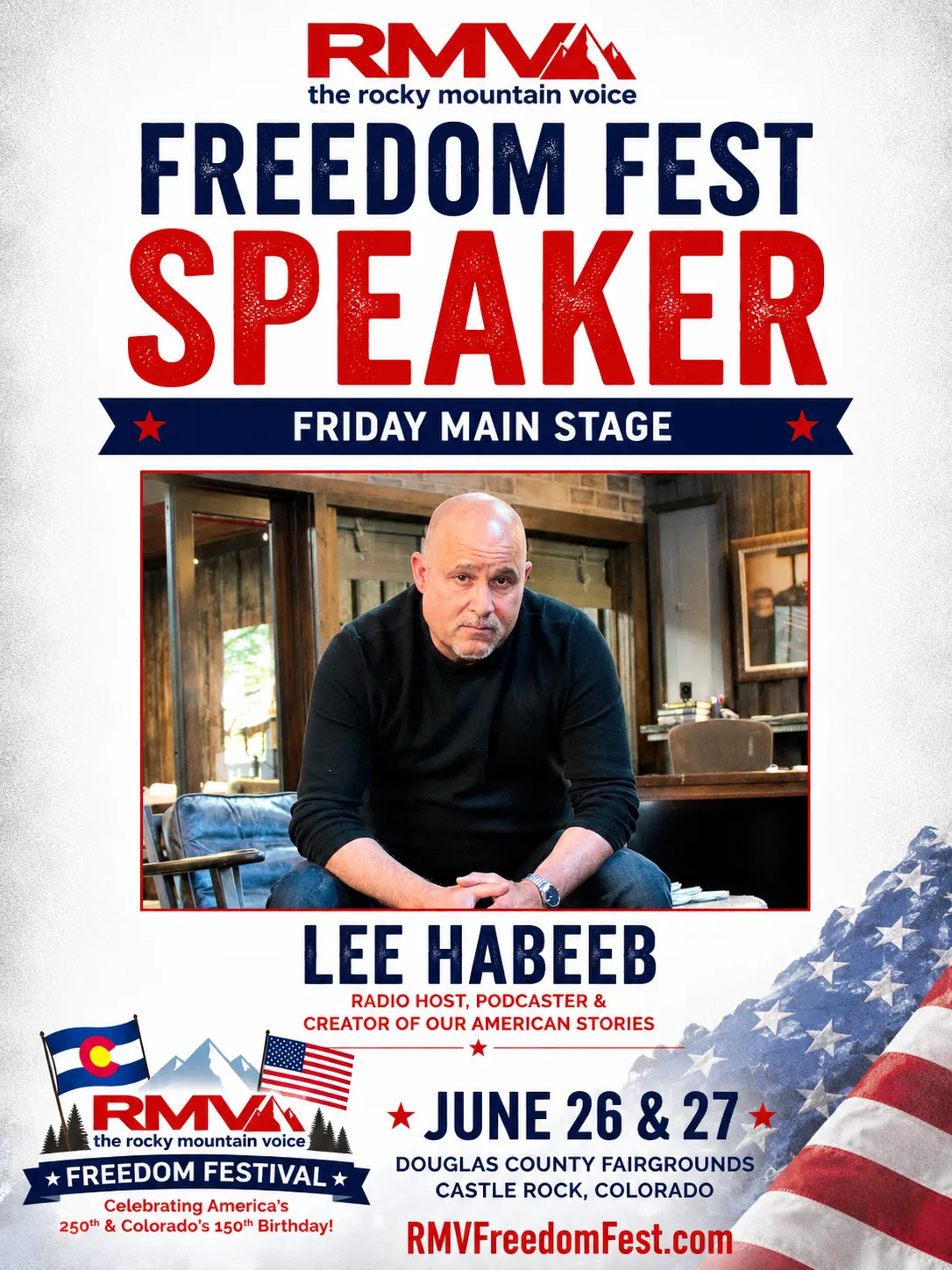 Lee Habeeb — RMV Freedom Festival 2026 speaker poster