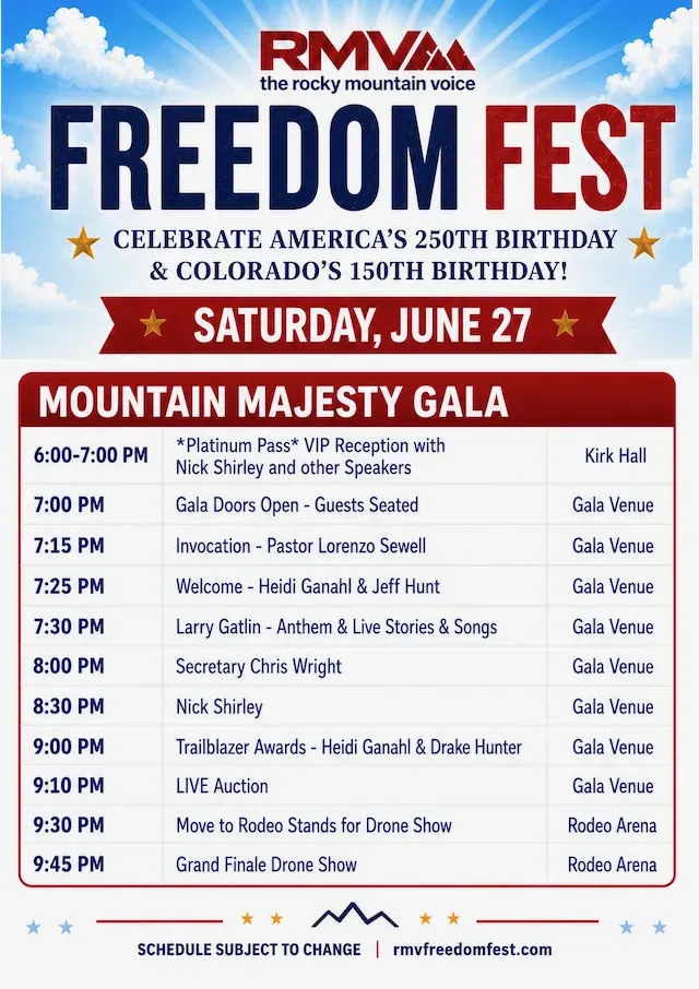 RMV Freedom Festival schedule - Saturday — Evening