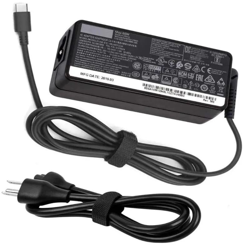 65W AC Charger for Lenovo ThinkPad- TYPE C (NEW) - Image 2