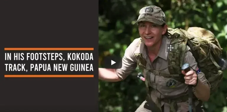 in-his-footsetps kokoda