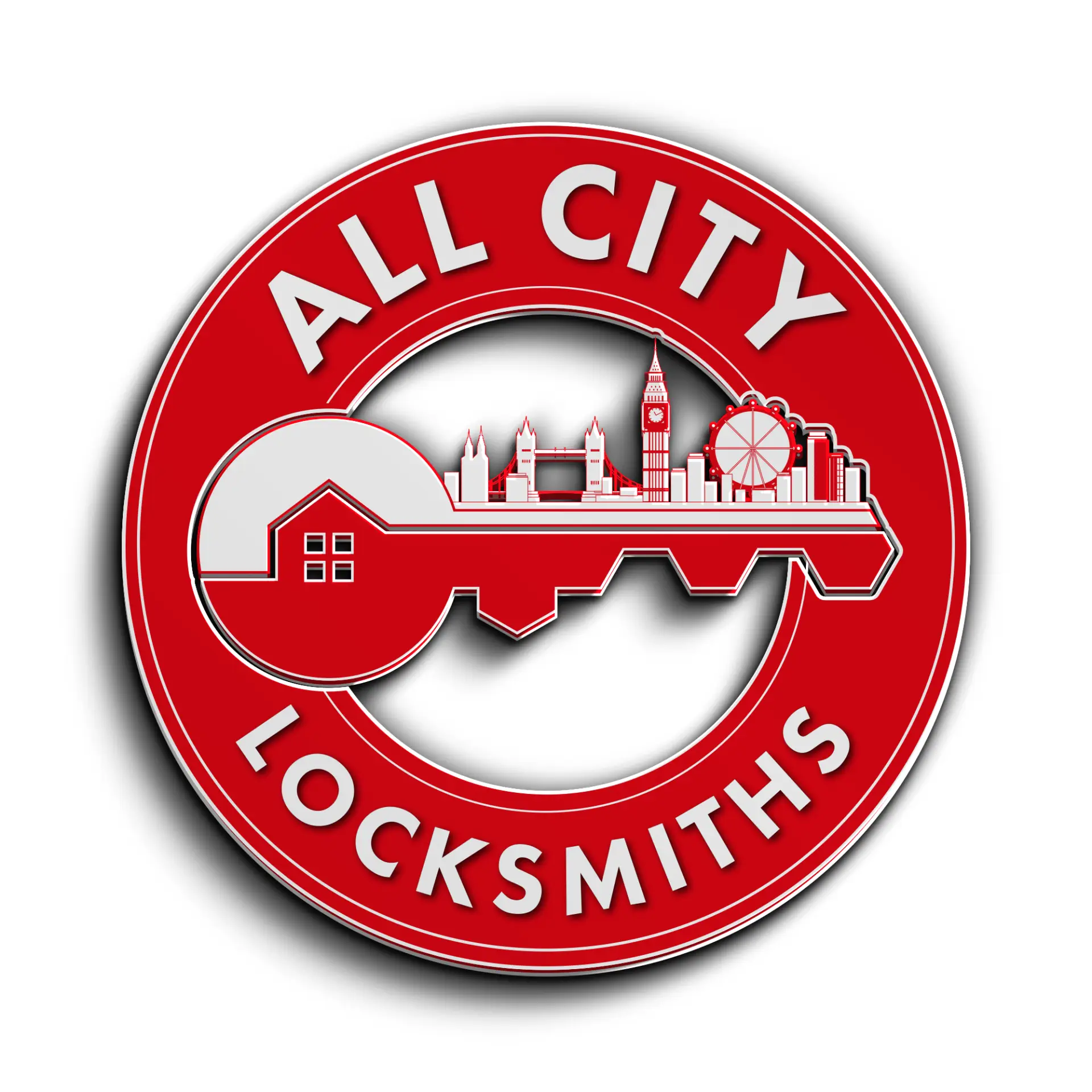 All City Logo 3D V2 White bg