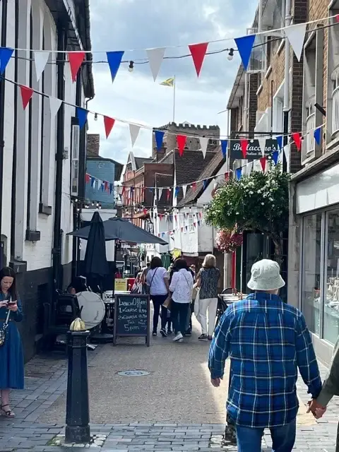 Shoppers in St Albans city centre
