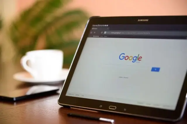 PC screen showing Google home page