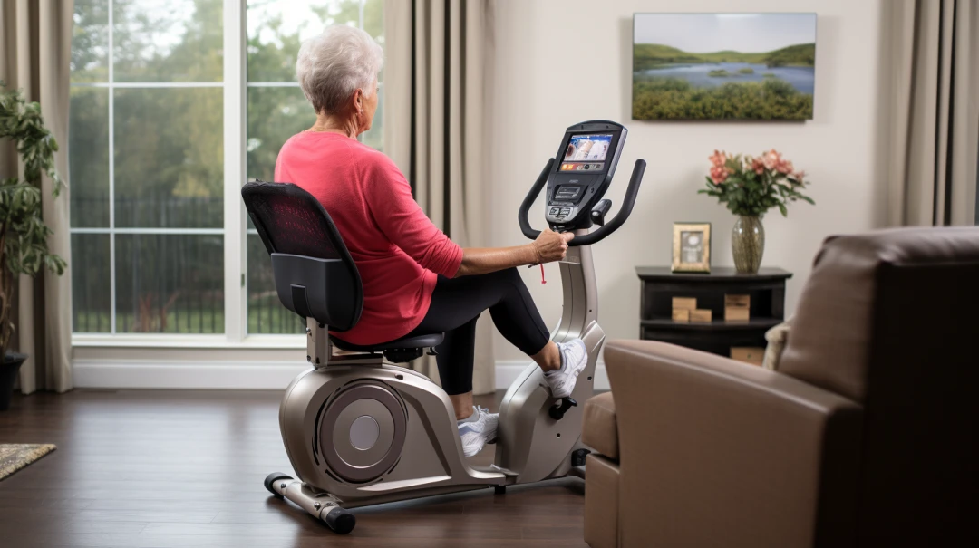 Low Impact Exercises for Seniors at Home an image of a senior doing low impact exercise