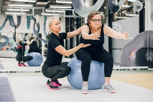 senior citizen exercises fitness