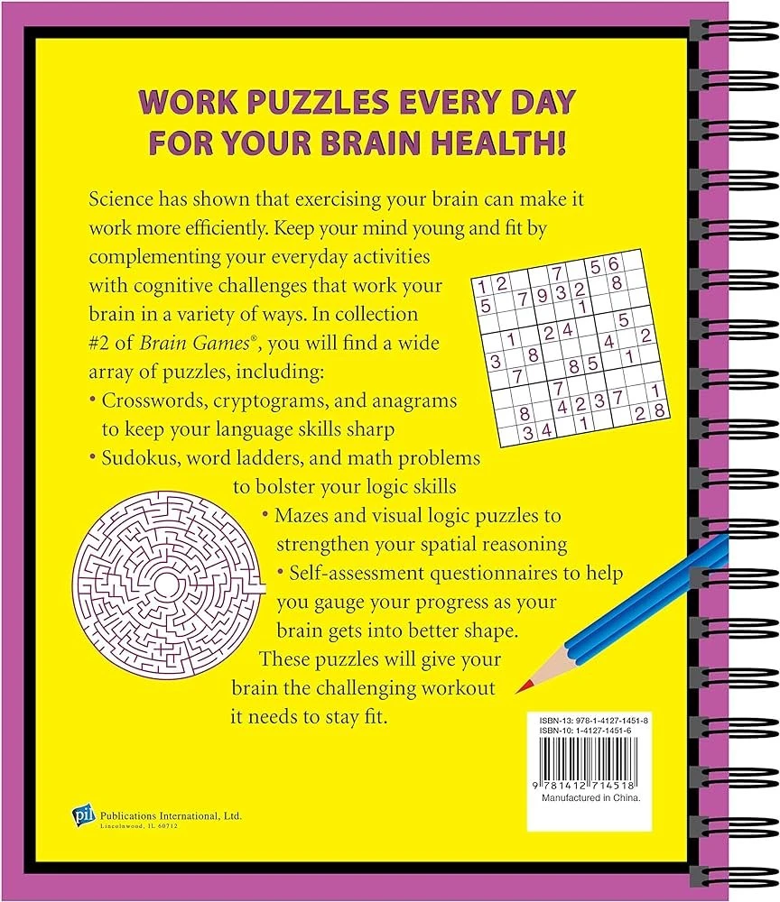 Brain Training Puzzles: Quick Book 2: Five-A-Day for Your Brain Brain Training Puzzles: Quick Book 2: Five-A-Day for Your Brain