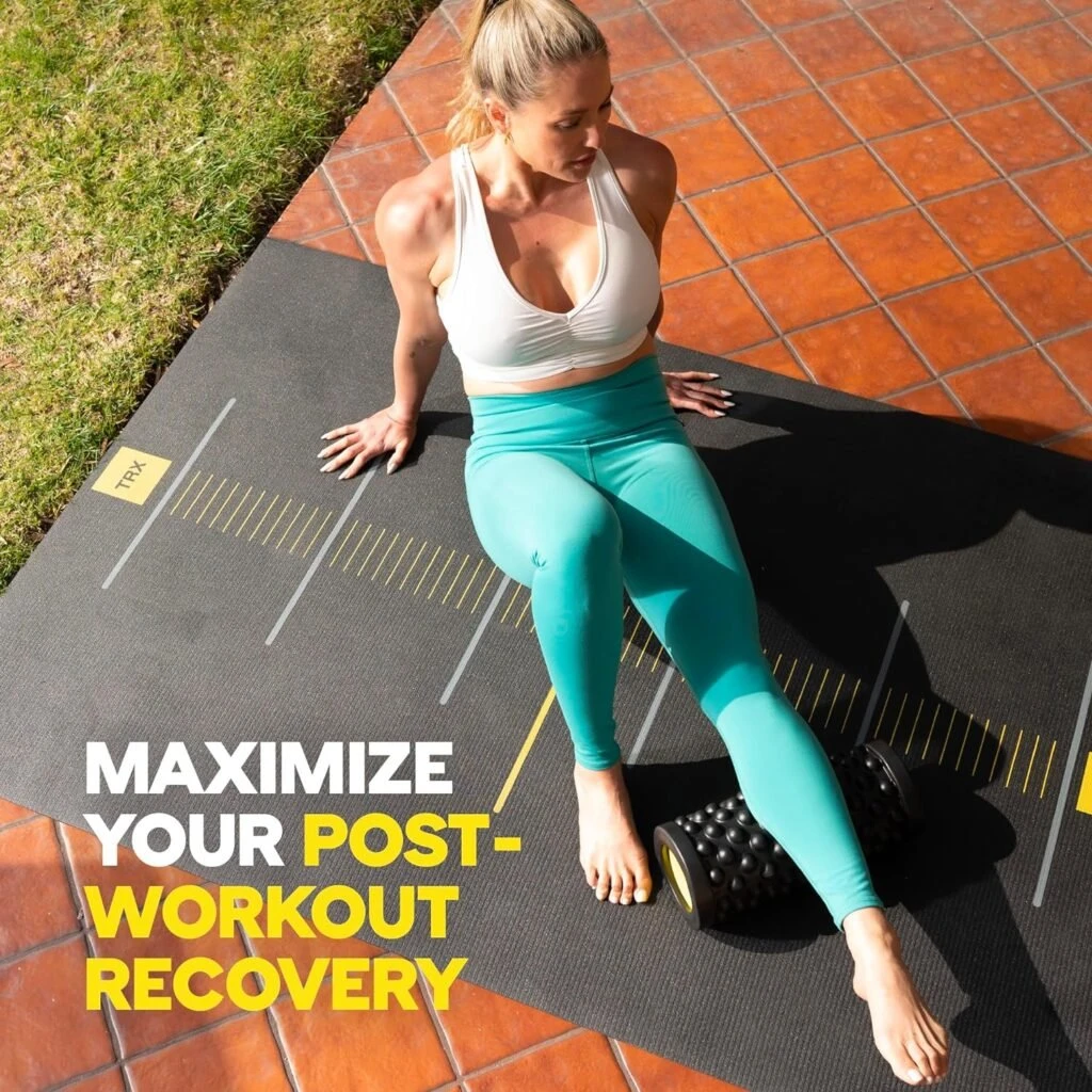 TRX Training Rev Myofascial-Release Roller, Travel Massage Roller for Muscles, 14-Inch Round Foam Roller for Stretching and Post-Workout Recovery TRX Training Rev Myofascial-Release Roller, Travel Massage Roller for Muscles, 14-Inch Round Foam Roller for Stretching and Post-Workout Recovery