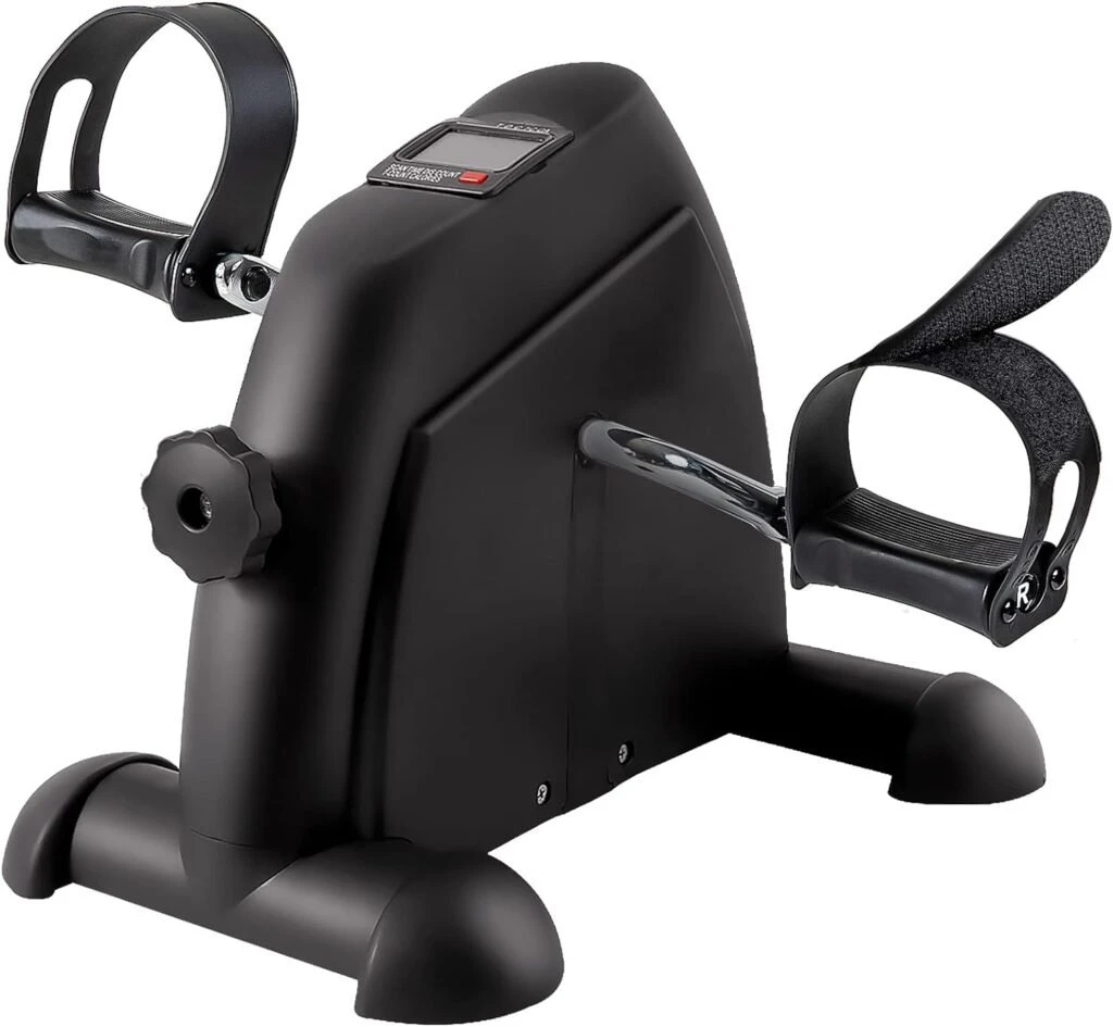 Under Desk Bike Pedal Exerciser - TABEKE Mini Exercise Bike for Arm/Leg Exercise, Pedal Exerciser for Seniors with LCD Display Under Desk Bike Pedal Exerciser - TABEKE Mini Exercise Bike for Arm/Leg Exercise, Pedal Exerciser for Seniors with LCD Display