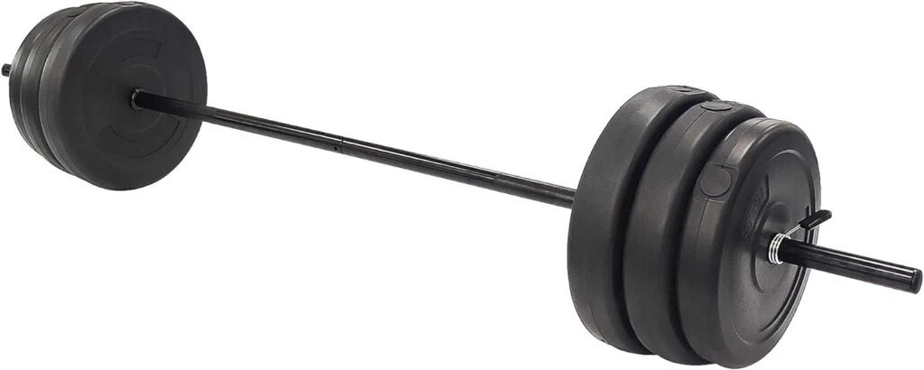 BalanceFrom 100-Pound Barbell Set Includes the Bar and Clips BalanceFrom 100-Pound Barbell Set Includes the Bar and Clips