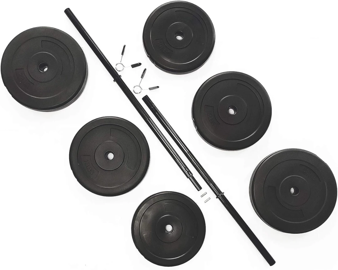 BalanceFrom 100-Pound Barbell Set Review balancefrom-100-pound-barbell-set-includes-the-bar-and-clips-2