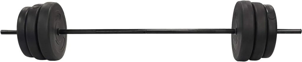 BalanceFrom 100-Pound Barbell Set Includes the Bar and Clips BalanceFrom 100-Pound Barbell Set Includes the Bar and Clips