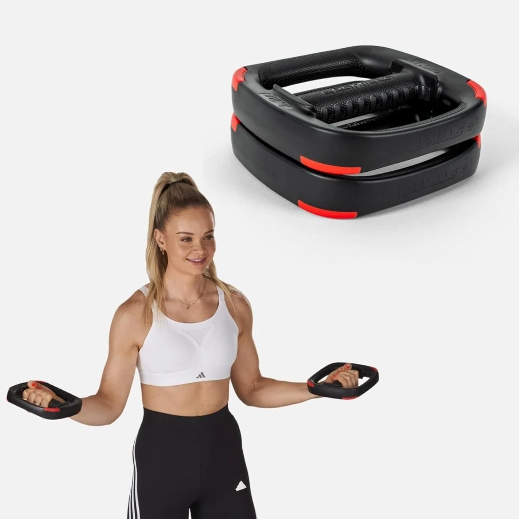 Les Mills™ Dual Purpose 2.2 lbs Ergonomic Free Weights for Women at Home Workout Equipment, Workout Weights Plates, Hand Weights for Women and Men for Total Body Workouts Les Mills™ Dual Purpose 2.2 lbs Ergonomic Free Weights for Women at Home Workout Equipment, Workout Weights Plates, Hand Weights for Women and Men for Total Body Workouts