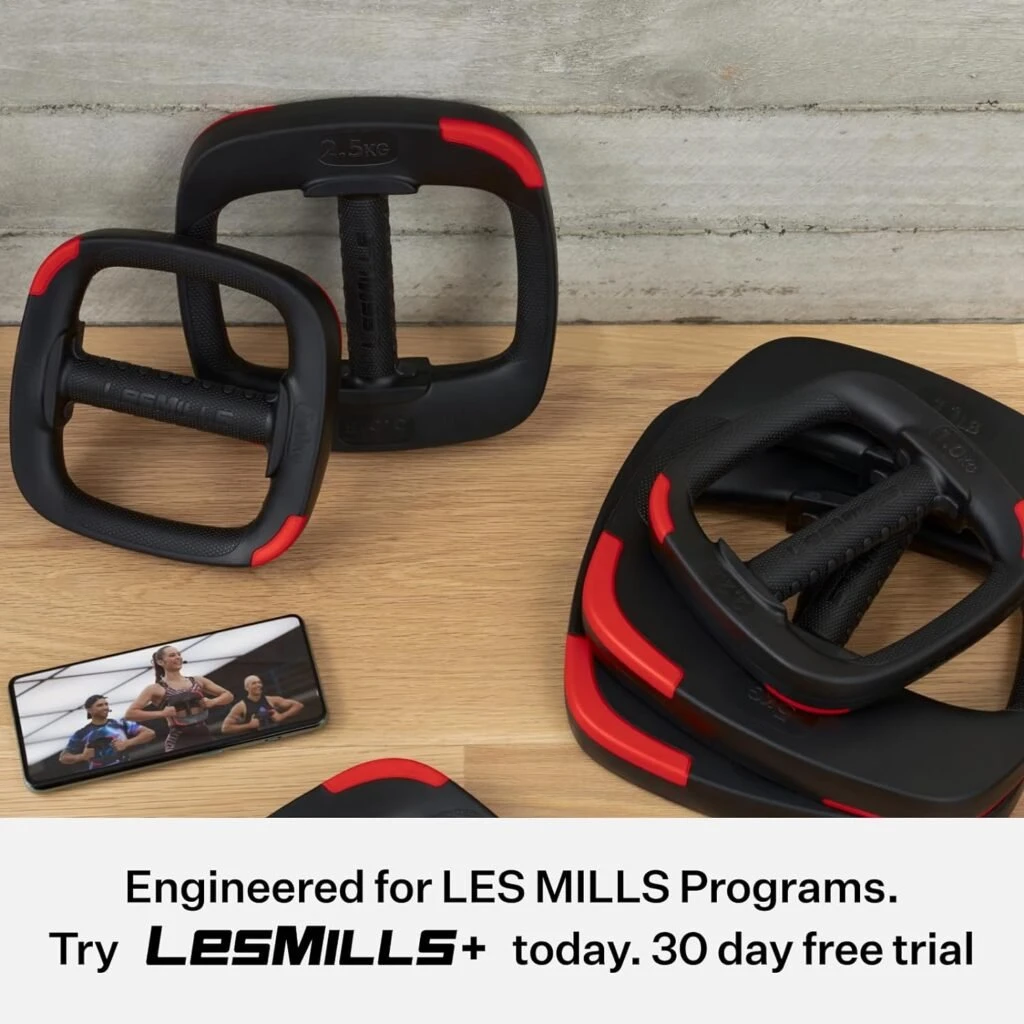 Les Mills™ Dual Purpose 2.2 lbs Ergonomic Free Weights for Women at Home Workout Equipment, Workout Weights Plates, Hand Weights for Women and Men for Total Body Workouts Les Mills™ Dual Purpose 2.2 lbs Ergonomic Free Weights for Women at Home Workout Equipment, Workout Weights Plates, Hand Weights for Women and Men for Total Body Workouts