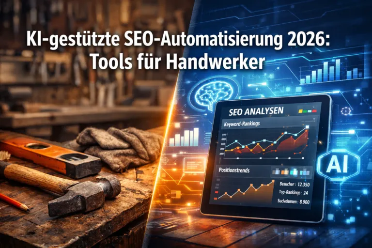 KI-gestützte SEO-Automatisierung 2026: Tools für Handwerker, die Zeit sparen und ranken