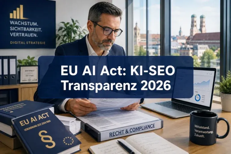 EU AI Act: Neue Transparenzpflichten für KI-SEO im Mittelstand ab August 2026