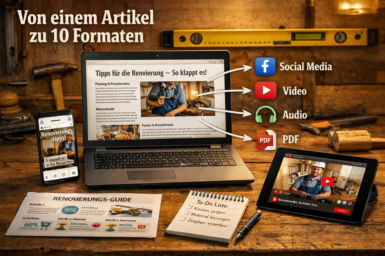 CRITICAL: ALL text, labels, headlines, annotations, and overlays in this image MUST be written in GERMAN. Do NOT use any English text. Every