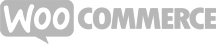 WooCommerce logo in grey, representing e-commerce solutions for Perth web design and development agency.